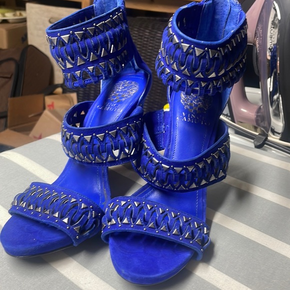 Vince Camuto Shoes - Beautiful blue studded heels